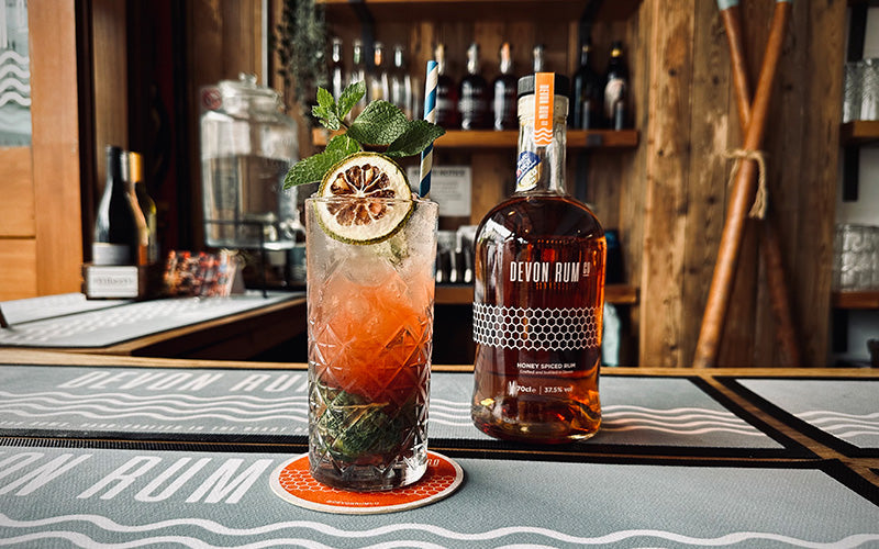 Devon Rum Co Strawberry and Honey Spiced Rum Mojito Cocktail