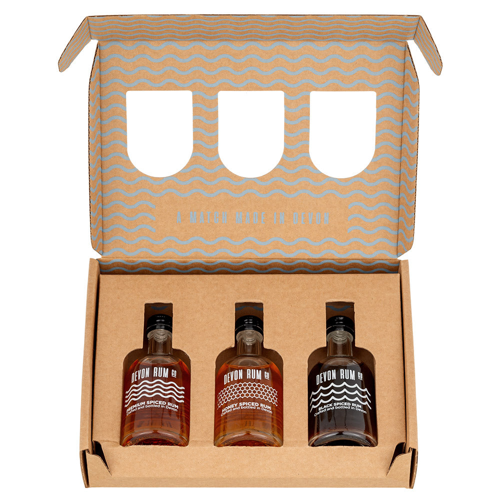 Devon Rum Co Spiced Rum Miniatures Taster Gift Set