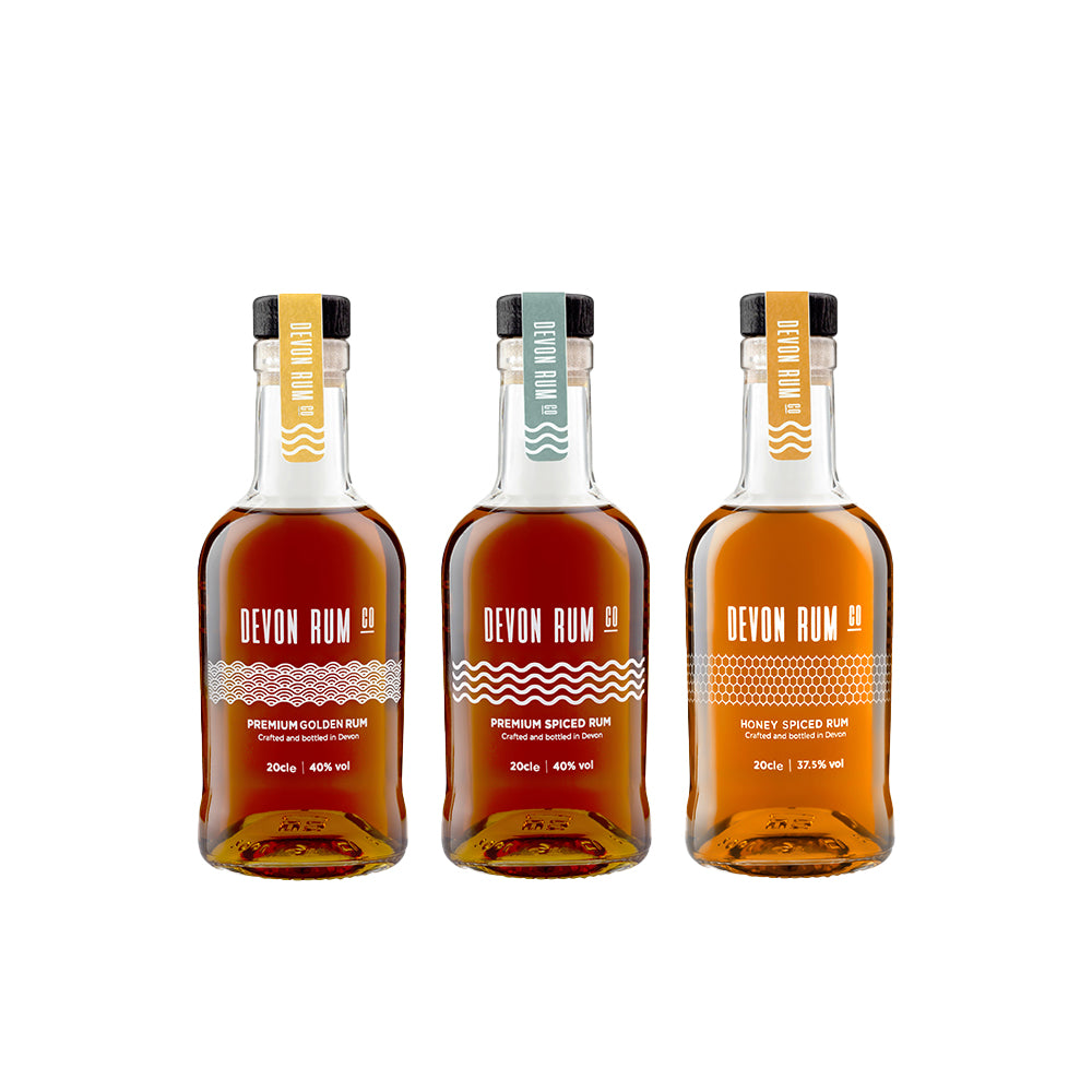 Devon Rum Co 20cl Threesome Bottle Bundle Gift Set