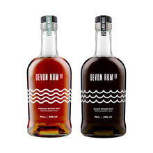 Load image into Gallery viewer, Devon Rum Co Premium Spiced and Black Spiced Rum Bundle Hand Crafted on Island Street in Salcombe
