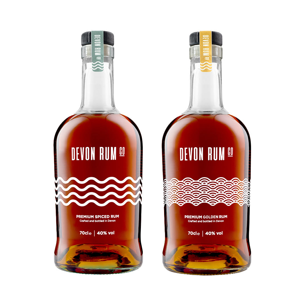 Devon Rum Co Premium Spiced and Golden Rum Best of Both Worlds Bundle