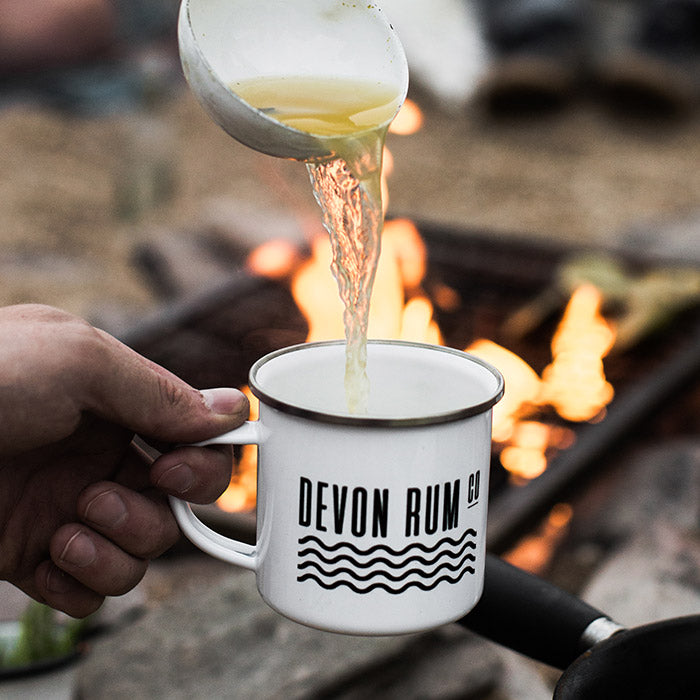 Devon Rum Company Enamel Mug and Hot Spiced Apple Rum Punch