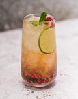 Honey and Raspberry Mojito Rum Cocktail made with Devon Rum Co Honey Spiced Rum